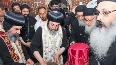 الأنبا أغناطيوس يترأس احتفالات عيد الشهيد أبانوب بسمنود