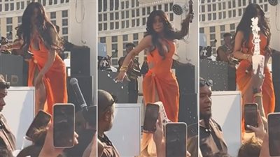 مطربة تضرب جمهورها بالميكروفون (فيديو)