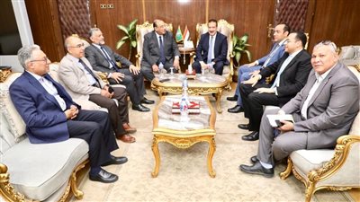 محافظ المنوفية يستقبل رئيس الاتحاد العام للجمعيات والمؤسسات الأهلية