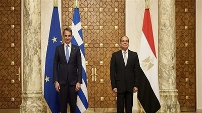  السيسي يستقبل رئيس وزراء اليونان بمدينة العلمين الجديدة