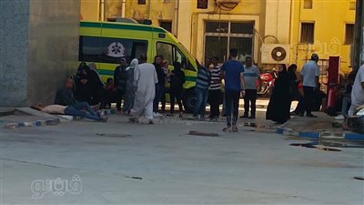 خروج جثمان سيدة بركة السبع من مشرحة المستشفى التعليمي بالمنوفية (صور)