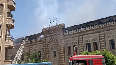 أول تعليق من وزارة الأوقاف على حريق المقر القديم 
