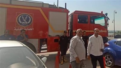 المعمل الجنائي يعاين حريق نادي طلائع شباب الوراق للتعرف على الأسباب