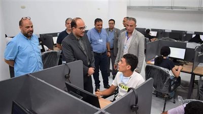 جامعة العريش تستقبل طلاب الثانوية بمكتب التنسيق الإلكتروني 