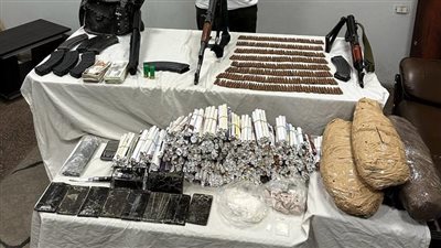  حبس عنصر إجرامى يدير بؤرة لتجارة الحشيش والهيروين في كوم إمبو 