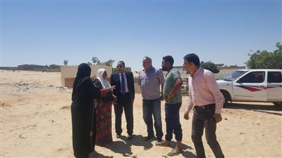 شوشة يتفقد تقسيم الريسة الجديد المخصص لأهالي منطقة توسعات ميناء العريش