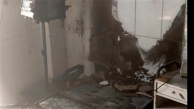 حريق فى مستشفى الأزهر بدمياط الجديدة (صور)