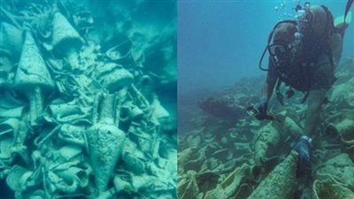 الآثار تكشف تفاصيل العثور على بقايا سفينة غارقة وجرار من الفخار في العلمين (فيديو)