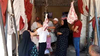 استمرار عمل منافذ بيع اللحوم والسلع الغذائية بأسعار مخفضة بالمنيا (صور)