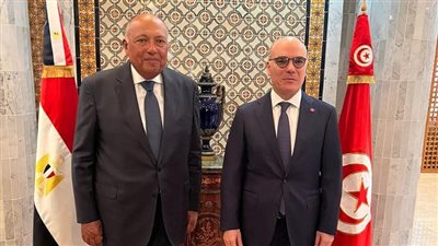 وزير الخارجية يعقد جولة مشاورات سياسية مع نظيره التونسي (صور)
