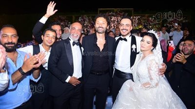 حفل زفاف نجل سليمان عيد بحضور نجوم الفن، وكريم محمود عبد العزيز يشعل الفرح (فيديو وصور)