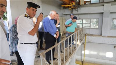 محافظ الجيزة يعاين محطة أبو رواش الارتوازية المغذية لمنطقة المصانع (صور)