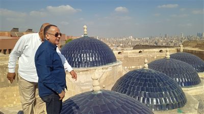 أمين المجلس الأعلى للآثار يتفقد أعمال ترميم وتطوير مسجد سليمان باشا الخادم