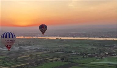 وقف رحلات البالون الطائر بسبب سرعة الرياح بالأقصر