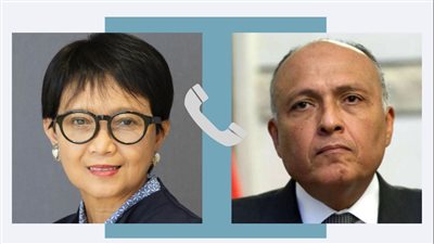وزير الخارجية يتلقى اتصالًا هاتفيًا من نظيرته الإندونيسية