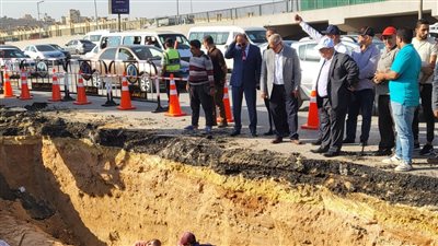 الانتهاء من إصلاح كسر خط المياه بشارع عبد الحميد بدوي بالقاهرة