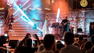 صابر الرباعي كامل العدد في حفله بمهرجان قرطاج الدولي (صور)