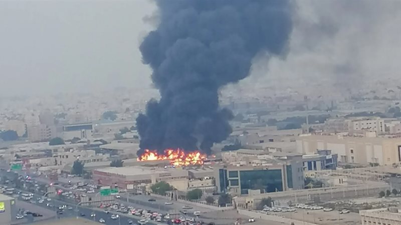 حريق في الإمارات،