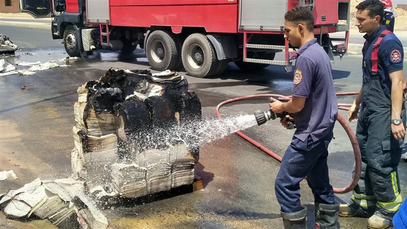 حريق مصنع ببدر، فيتو