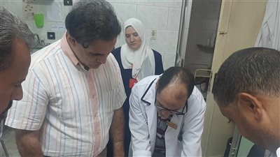 متابعة عيادة العزل وفتح مدرسة الإبراهيمية بنين بالشرقية 