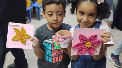 أشغال يدوية وورش ترفيهية ضمن الأنشطة الصيفية بدمنهور (صور)