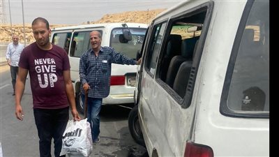 ارتفاع مصابى حادث انقلاب ميكروباص نفق المعادى لـ 12 مصابا