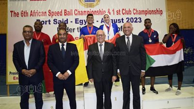 محافظ بورسعيد يفتتح البطولة الأفريقية السادسة لكرة السرعة ببورسعيد (صور)