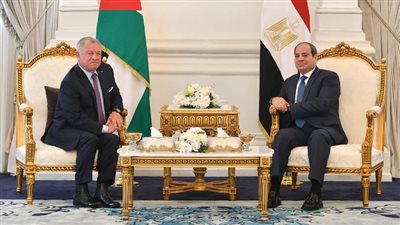 وقف التصعيد العسكري بغزة وإيصال المساعدات الإنسانية تتصدر القمة المصرية الأردنية بالقاهرة