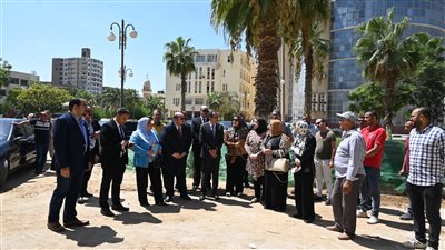 وفد من وزارة التخطيط يتابع المشروعات الجديدة بجامعة الفيوم