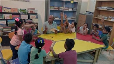 ورشة حكي بعنوان عالم الأسماك بقصر ثقافة حاجر العديسات في الأقصر 