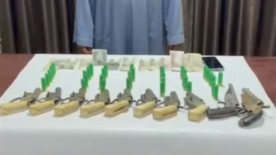 حبس متهم بحيازة أسلحة نارية بقصد الاتجار في المنيا 
