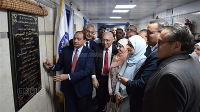 افتتاح مجمع الرعايات وأول وحدة للحوادث بمستشفيات جامعة بني سويف
