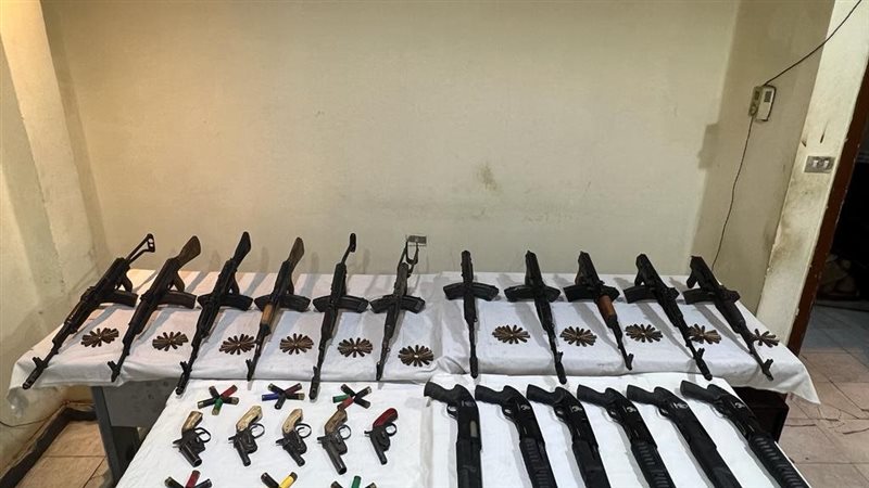 أسلحة نارية المضبوطات،