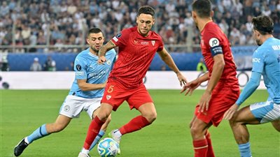 السوبر الأوروبي، يوسف النصيري يتقدم بالهدف الأول لإشبيلية في شباك مانشستر سيتي 