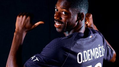 قميص نيمار، عثمان ديمبلي يرتدي رقم 10 رفقة باريس سان جيرمان