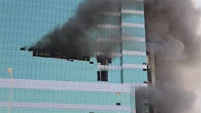 اندلاع حريق هائل للمرة الثانية في مستشفى الحبيب بالعاصمة السعودية (فيديو)
