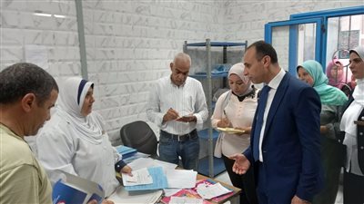 وكيل وزارة الصحة بالبحيرة يتفقد مركز الأسرة بالأبعادية