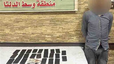 حبس متهم بالاتجار في المخدرات بعد ضبطه متلبسا بحيازة 120 طربة حشيش بالغربية