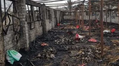 تفاصيل معاينة النيابة لحريق مطعم عين شمس