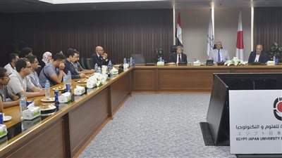 أوائل الثانوية العامة في ضيافة الجامعة المصرية اليابانية بالإسكندرية 