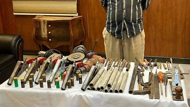 ضبط ورشة لتصنيع الأسلحة