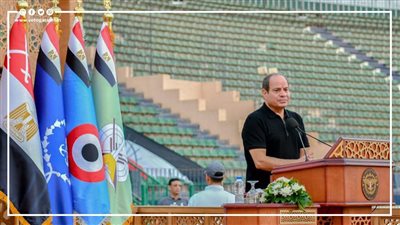 من مقر الأكاديمية العسكرية المصرية.. 8 رسائل من الرئيس السيسي لطمأنة المصريين (إنفوجراف) 