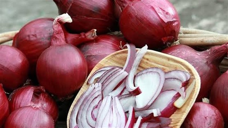 البصل الاحمر وفوائده،