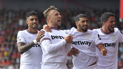 الدوري الإنجليزي، تشكيل وست هام يونايتد لمباراة تشيلسي