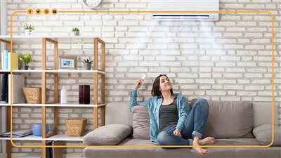 المساحات المناسبة لتركيب أجهزة التكييف (إنفوجراف)