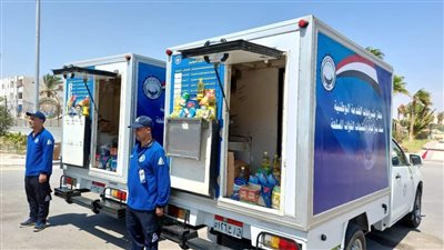 قافلة جهاز مشروعات الخدمة الوطنية تجوب مدن جنوب سيناء لتوفير السلع الأساسية