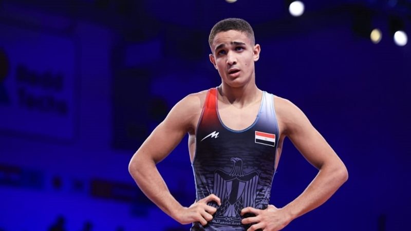 مصطفى حسين لاعب المصارعة
