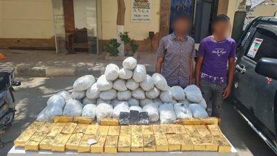  حبس 82 متهما بتهمة حيازة مواد مخدرة وأسلحة نارية في أسوان وأسيوط