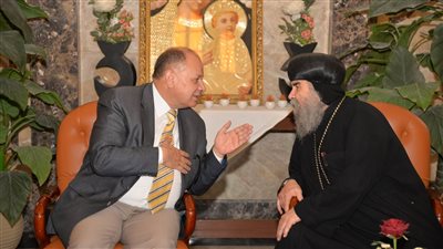 محافظ أسيوط يزور دير السيدة العذراء بدرنكة للتهنئة بذكرى رحلة العائلة المقدسة