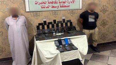 ضبط 240 طربة حشيش بحوزة اثنين من العناصر الإجرامية بالغربية